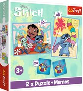 Lilo & Stitch Set 3-en-1 Puzzles + jeu de mémoire