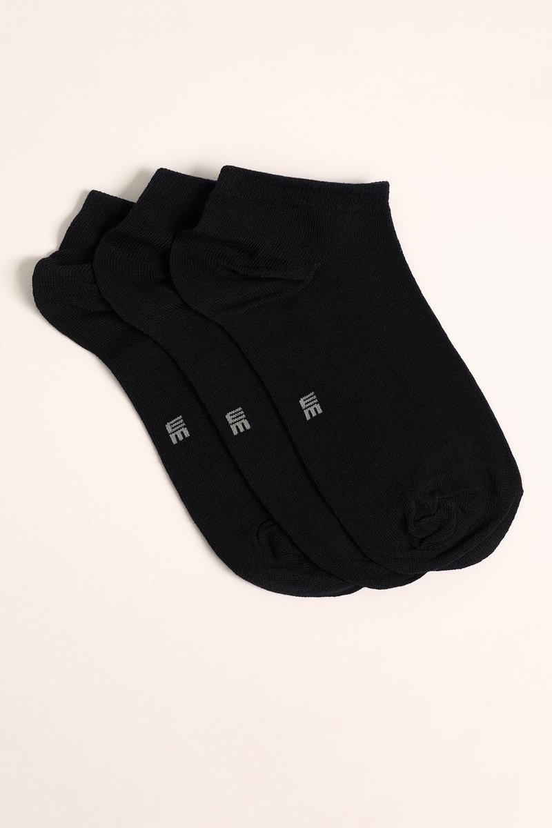 WE Fashion Heren sneakersokken, 3-pack