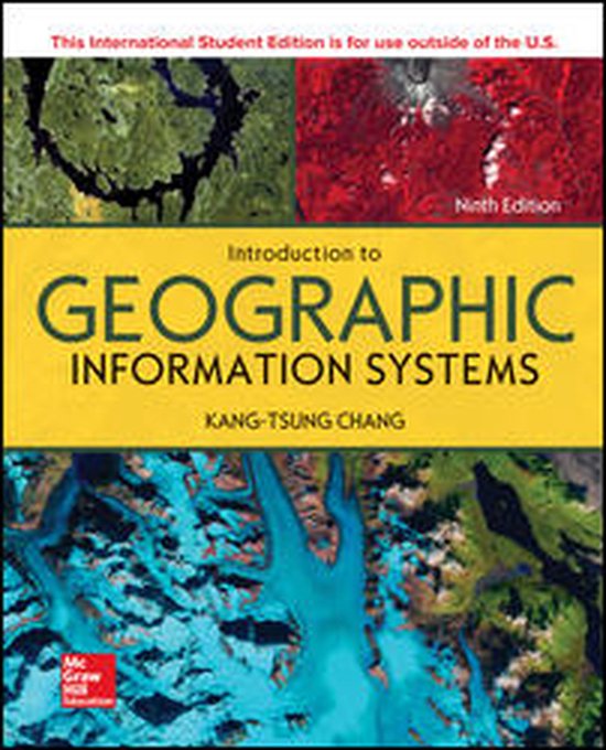 Couverture du livre 'Introduction to Geographic Information Systems', neuvième édition, par Kang-Tsung Chang.