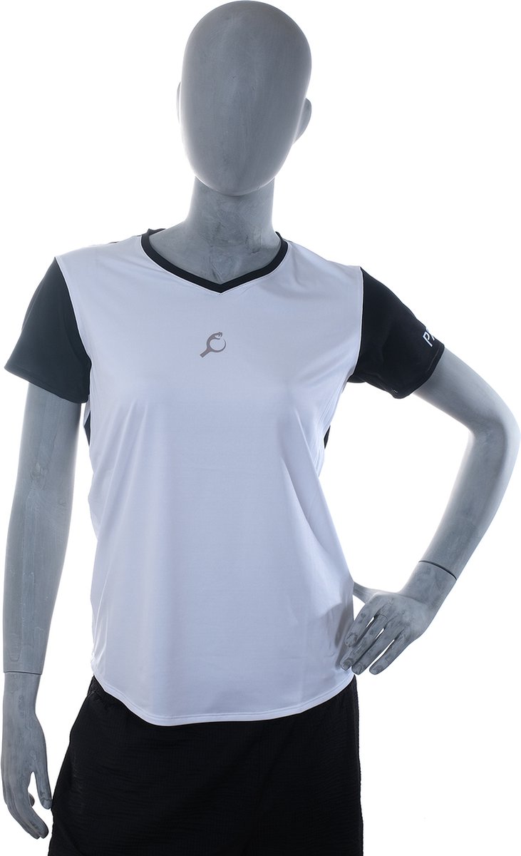 PUNTAZO Padel T-shirt Dames Sportshirt Medium greige Korte mouw