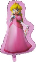 Prinses Peach folie ballon 70 cm - Feest - Roze - Thema - Versiering - Meisje - Prinses - Super Mario