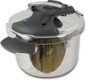 Royal Swiss ® - Snelkookpan 8 Liter - Voor Alle Warmtebronnen - Pressure Cooker - RVS - Inductie - Eenhandig mechanisme