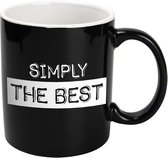 Mok - Koffie - Zwart - Wit - Simply the best Snoepmix
