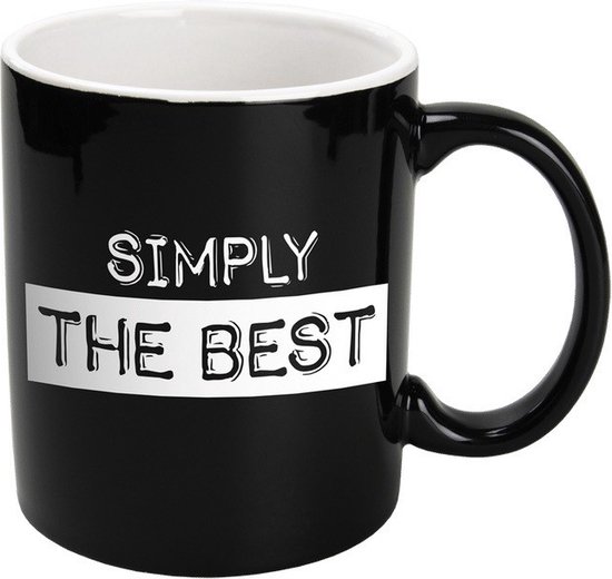 Schramm® 6-delige koffie mok set zwart porselein 340 ml koffie mok set koffie mok keramiek met handvat