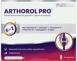 Flinndal Arthorol Pro Capsules - Multi Active 6 in 1 complex - Voor gewrichten, spieren en kraakbeen - 30 capsules
