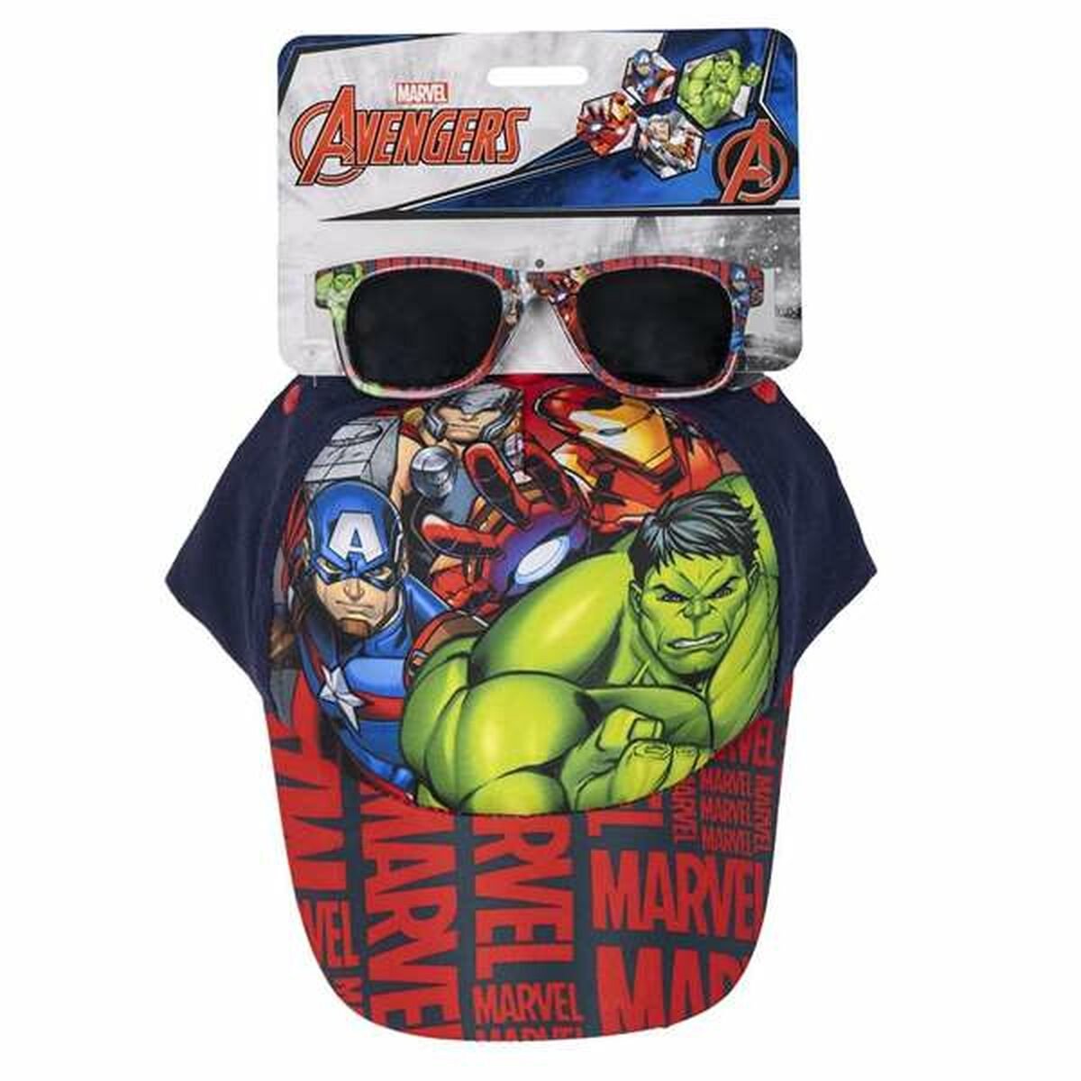 Set van pet en zonnebril The Avengers 2 Onderdelen Kinderen