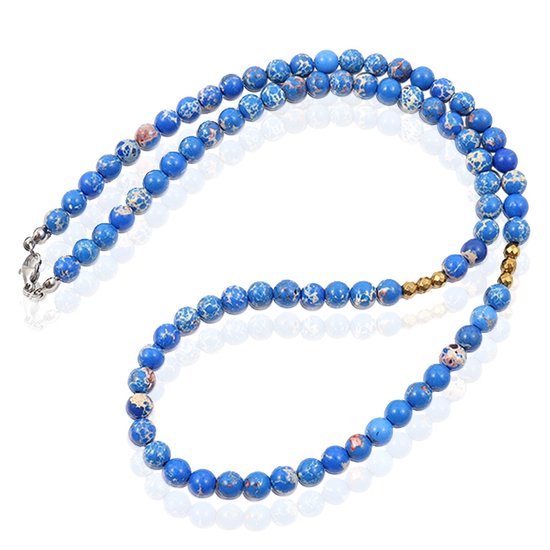 Foto: Elli halsketting dames choker trend basis met glazen kralen wit in 925 sterling zilver dames