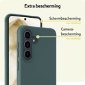 Coque en silicone TPU vert foncé avec bordures épaissies de 1mm pour la protection de l'écran et de la caméra.