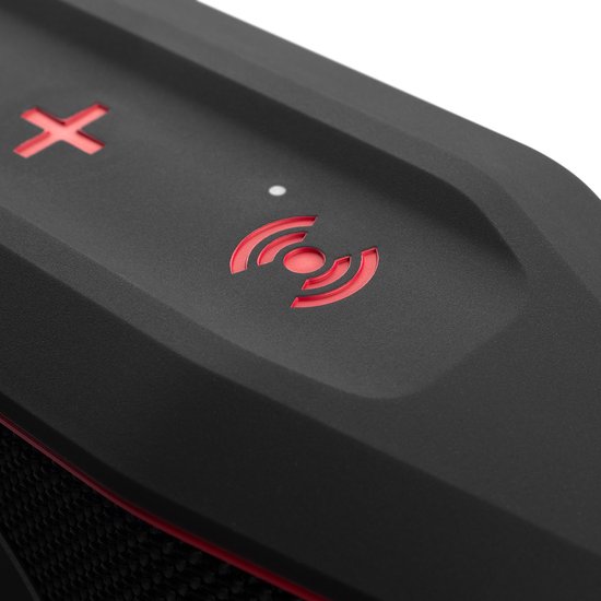 Teufel ROCKSTER GO 2 - Portable bluetooth stereospeaker - Waterdicht IPX67 - black & red van Teufel — afbeelding 5