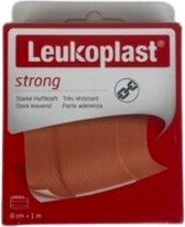 Leukoplast strong, wondpleister, 1mx8cm- 4 x 1 stuks voordeelverpakking