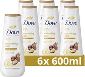 Dove Advanced Care Verzorgende Douchegel - Nourishing Care - 24-uur lang effectieve hydratatie - 6 x 600 ml