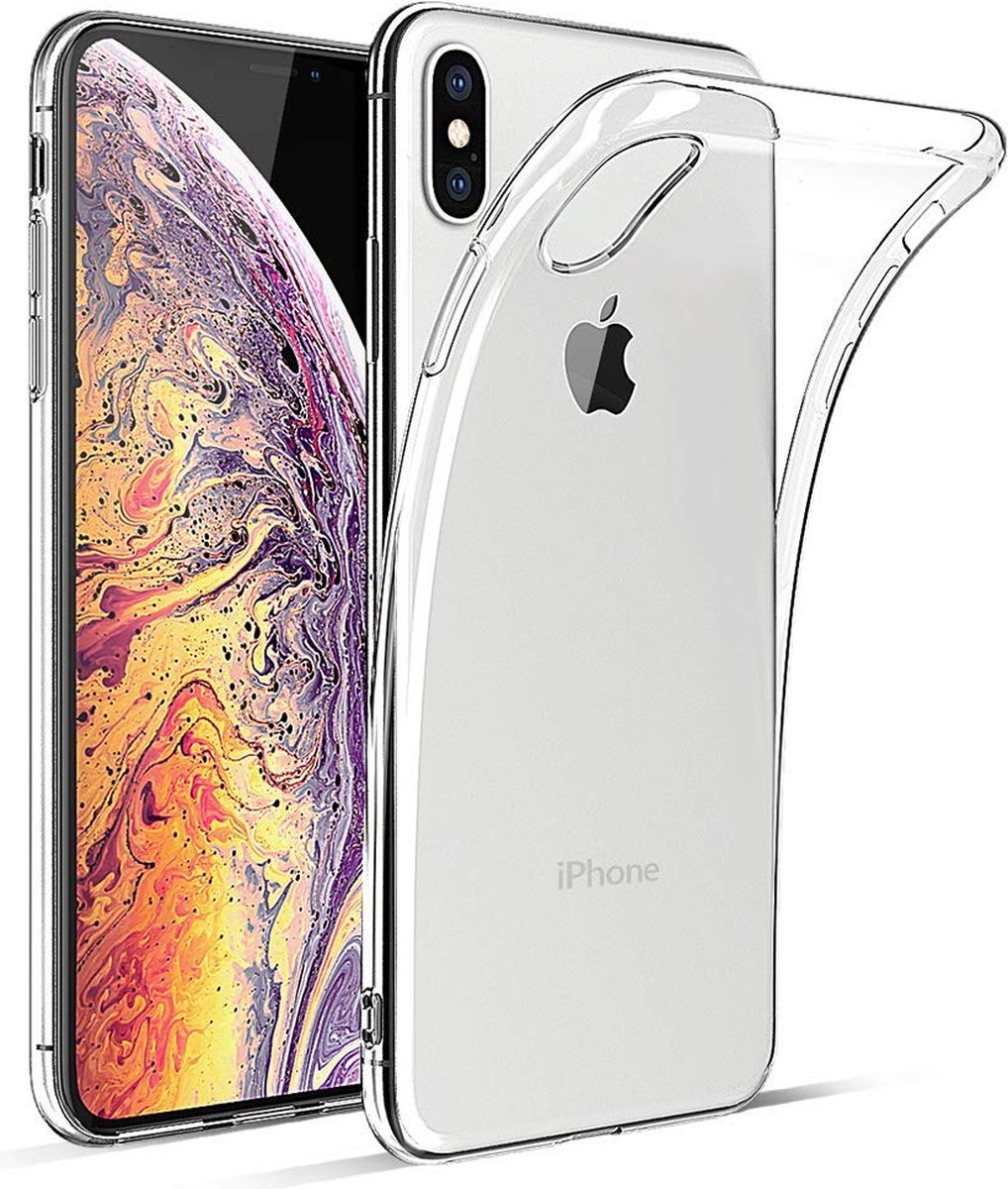 Hoesje voor iPhone XS Max backcover Shockproof siliconen Transparant