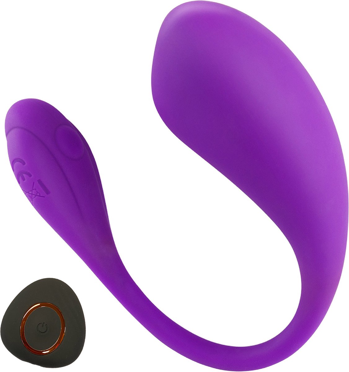 Goedkoopste Vibrerend ei met afstandsbediening - 9,5cm - Paars