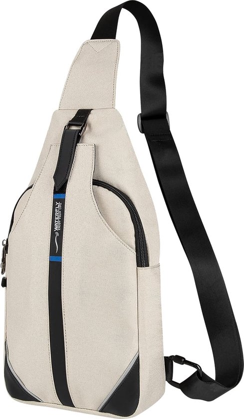 Anti-diefstal sling bag voor dames en heren borstzak hippie crossbody bag multifunctionele dagrugzak, 30*18*5cm