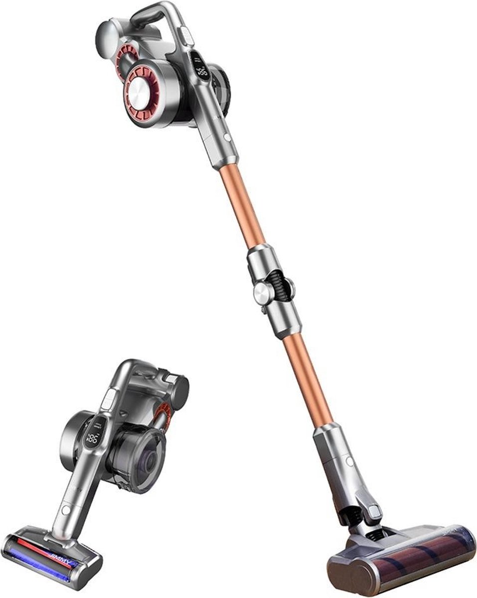 JIMMY H9 Pro 2-in-1-steelstofzuiger Batterij/Accu Droog HEPA Zakloos 600 W Goud, Grijs