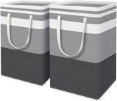 Montzys® Wasmanden 2 Vakken - Wassorteerder 150L - Wasmand - Wasbox Opvouwbaar
