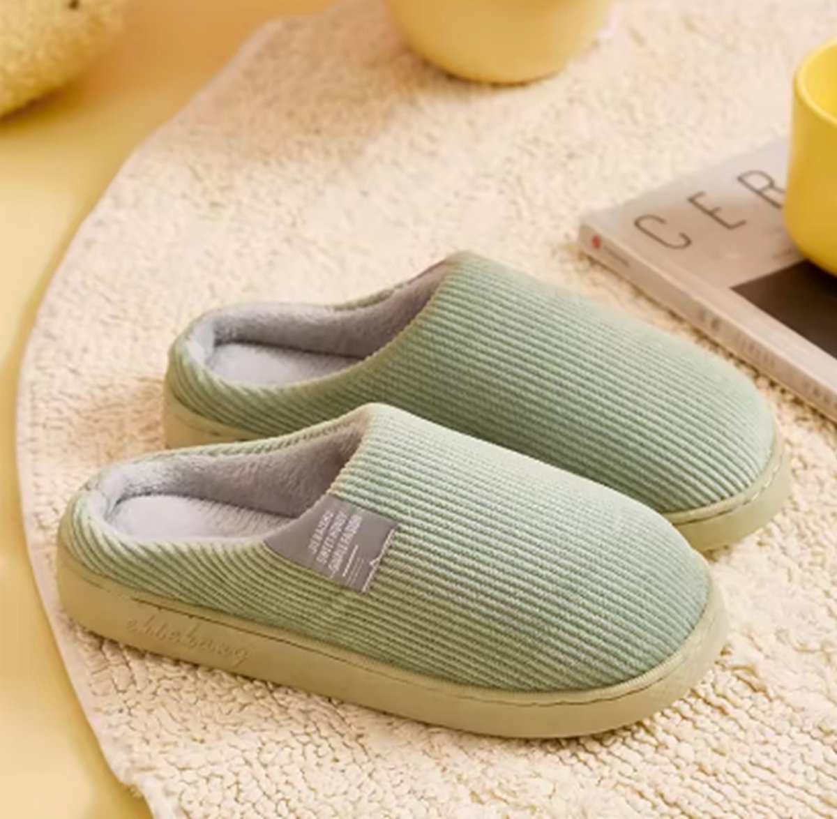 AONETIGER Pantoffels voor dames en heren, pluche huislaarzen, winterpantoffels, laarzen, huttenlaarzen, bont, warm, comfortabel, wollig, maat 34-47, grijs 1, 42/43 EU