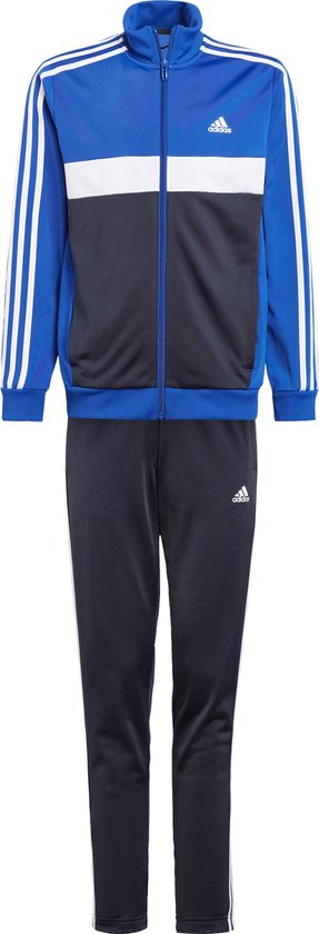adidas Sportswear Essentials 3-Stripes Tiberio Trainingspak - Kinderen - Blauw- 140