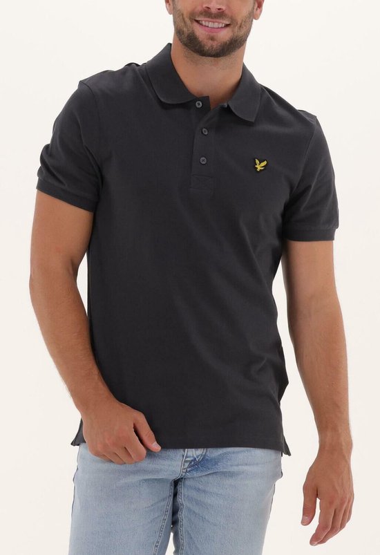 Lyle & Scott Polos & T-shirts Homme Polo uni - Grijs - Taille XS