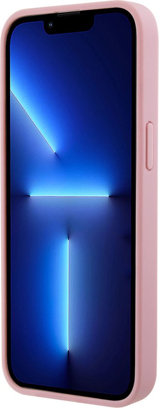 Guess 4G Stamped Back Case - Geschikt voor Apple iPhone 15 Pro (6.1") - Roze