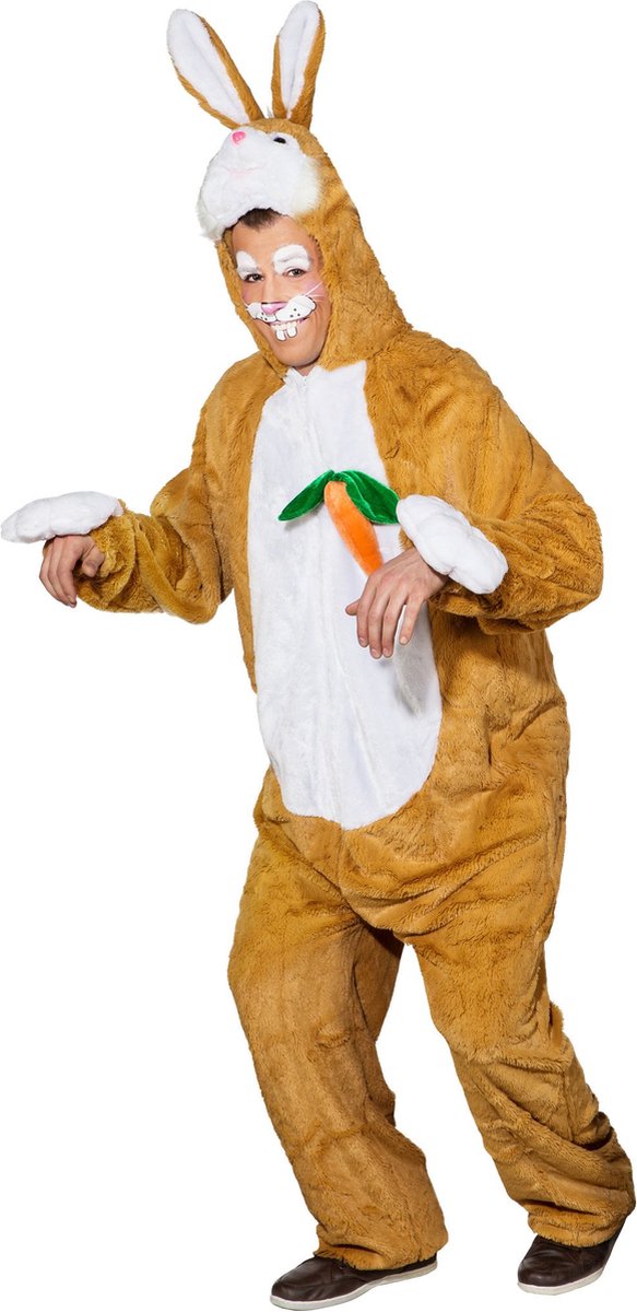 Costume Photo Bébé Lapin Pâques - Ensemble Bonnet + Couche + Accessoires Carotte, Pour Fêtes Et Anniversaires - 2