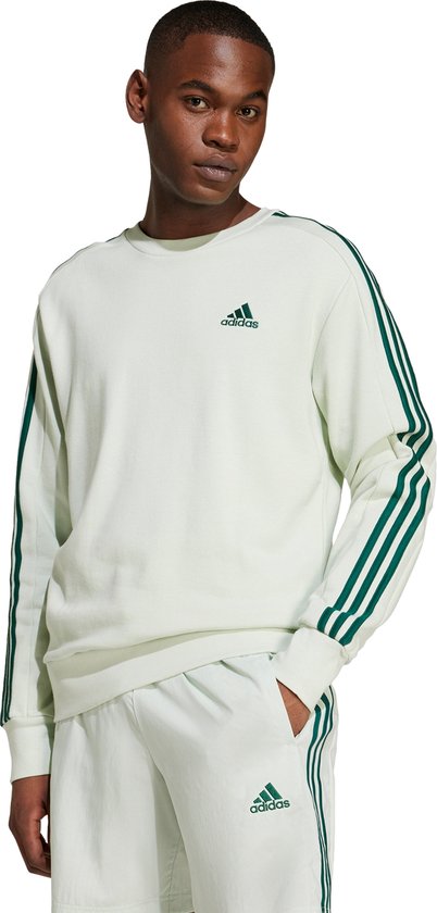 adidas Sportswear Essentials French Terry 3-Stripes Sweatshirt - Heren - Groen- M