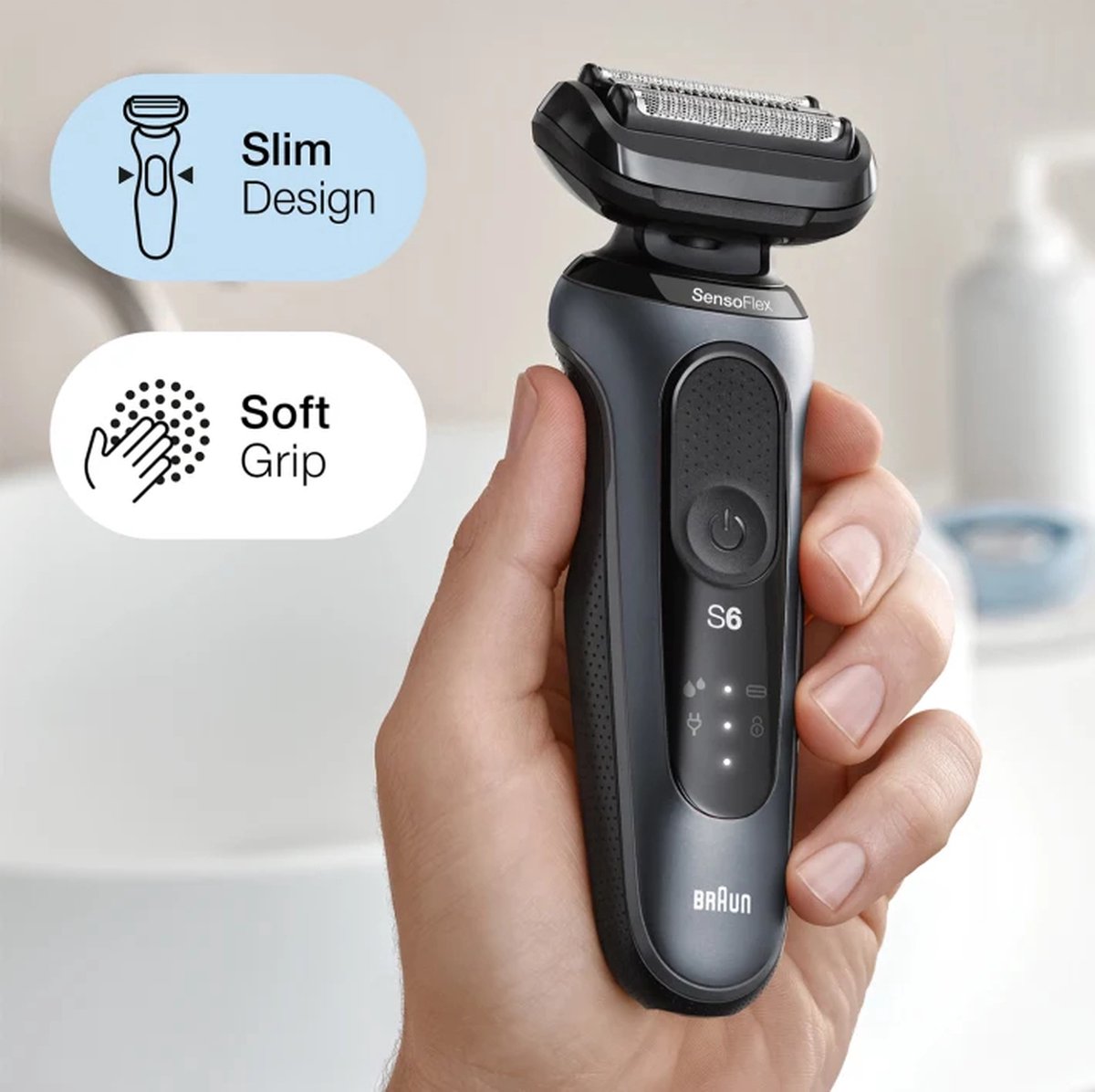 Braun Series 6 61-N1000s scheerapparaat, nat en droog thumbnail 5