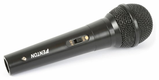 Karaoke microfoon - Fenton DM100 - Set van twee karaoke microfoons - Ook perfect voor DJ's - Zwart