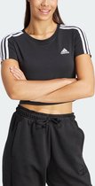 adidas Sportswear Essentials 3-Stripes T-shirt - Dames - Zwart- M