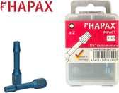 HAPAX - Impact schroefbit 1/4" Tx 30 - 2 stuks