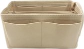 Handtas organizer - Bag in Bag - 11 ruime vakken - Beige - 29 x 9 x 17 cm - Tasorganizer