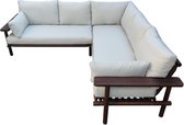 Hoek loungeset Laruna Acacia Vintage - Donkere Teak Look