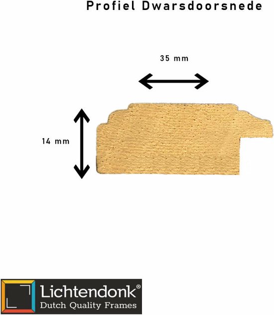 Cadre photo - Country Style - Wit avec grain de bois visible - Format photo 24x30 - Verre transparent - Art. 1055001024302