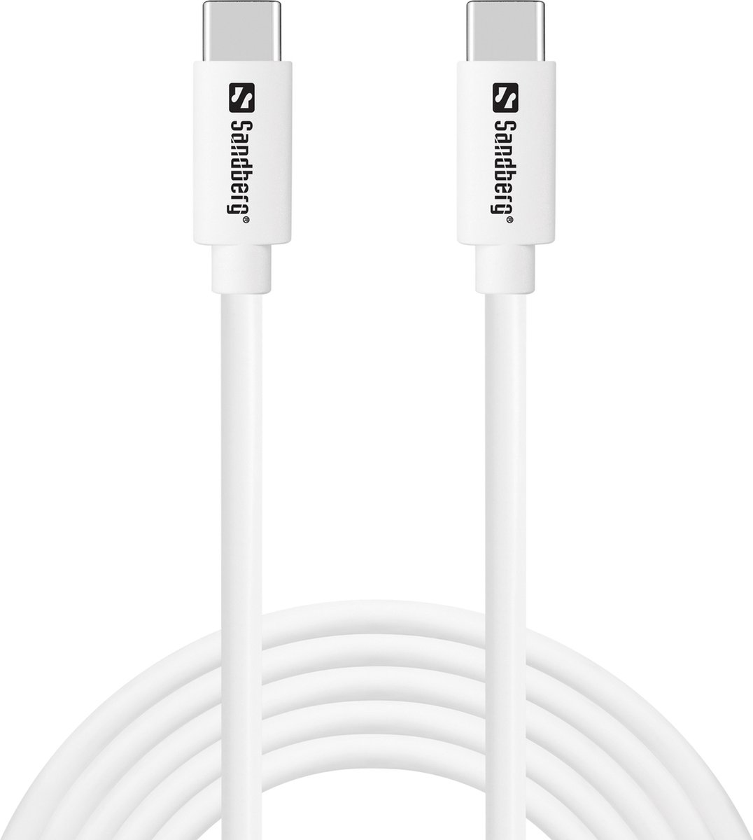 Sandberg - USB-C > USB-C - 65W - 2M - Wit