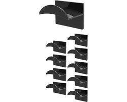 Cap Rack - 10 Stuks - Zwart - Petjeshouder - Petjeshouder - Hoeden Opberger - Pettenrek - Petten Houder