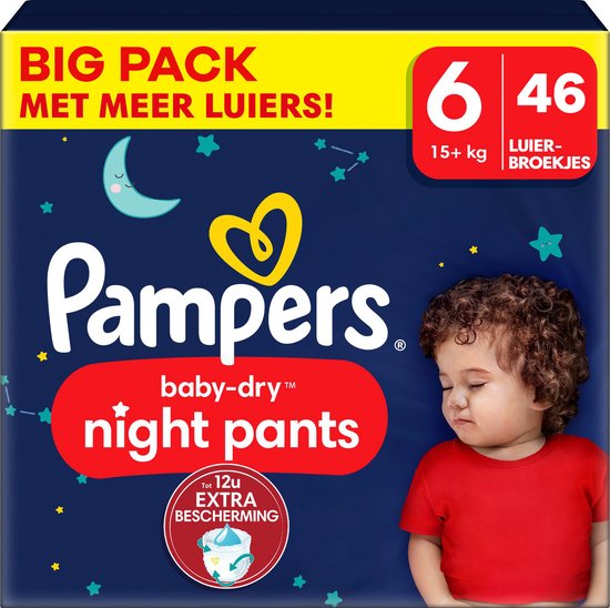 Foto: Pampers baby dry night pants maat 6 big pack 46 luierbroekjes