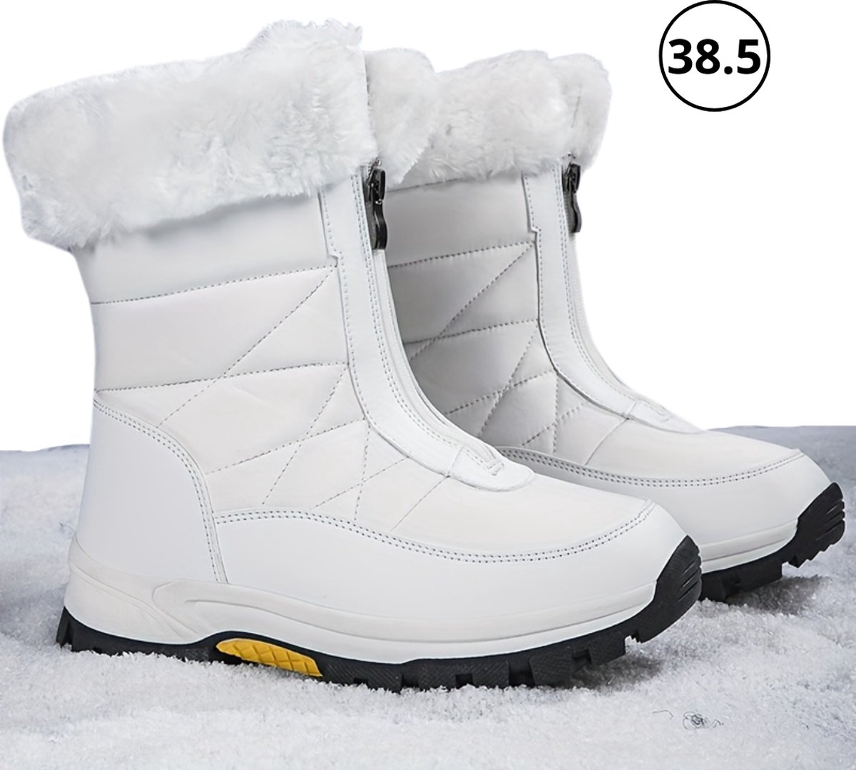 Livano Snowboots Voor Dames Sneeuwschoenen- Wintersport Sneeuwboots Ski Gadgets Wit