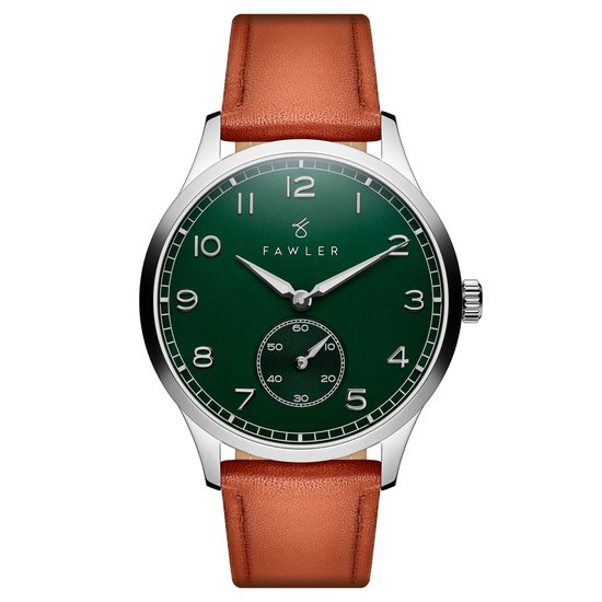 Adrien | Roestvrijstalen horloge met groen email