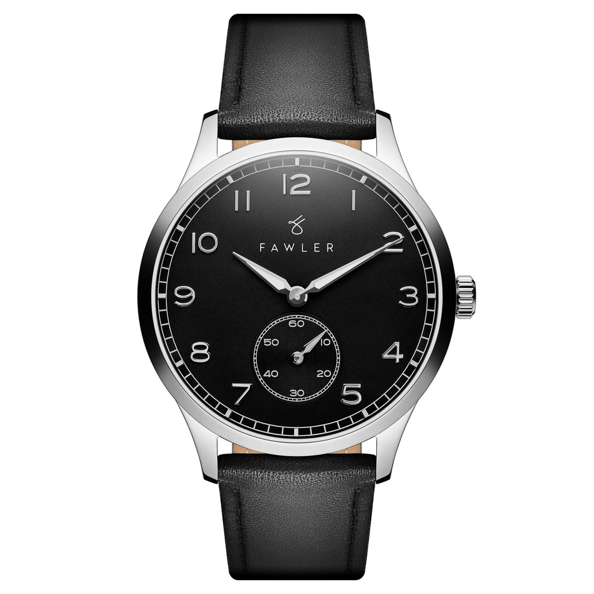Adrien | Roestvrijstalen horloge met zwart email