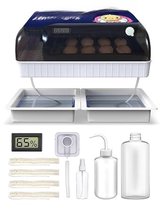 Goedkope Broedmachine voor 16 eieren met automatische draaiing van de eieren, vochtigheidsregeling, temperatuurweergave en eierschouwer kopen - gratis levering, eerlijke reviews met foto's