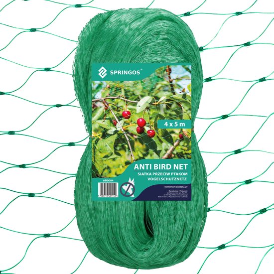 15 x 30 m vogelbeschermingsnet, vijvernet, bladnetten