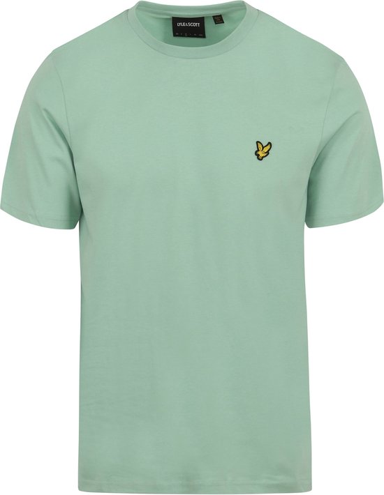 Lyle & Scott Plain T-shirt Polo's & T-shirts Heren - Polo shirt - Groen - Maat L