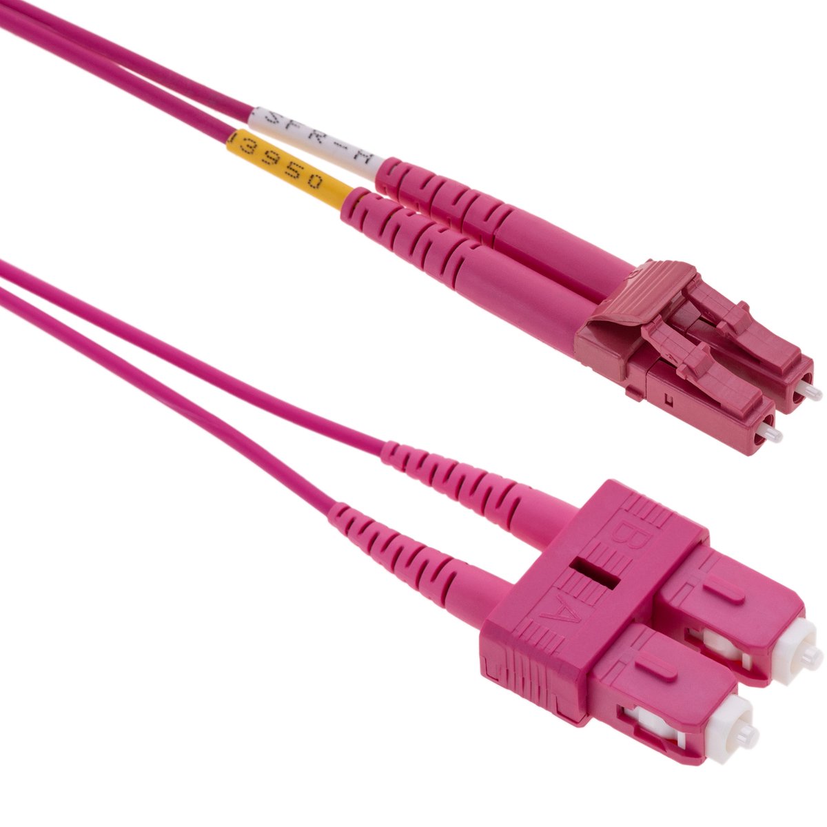 BeMatik - Multimode OM4-glasvezelkabel MMF duplex 50µm / 125µm LC-SC 2m