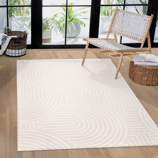 Paco Home Vloerkleed Woonkamer Laagpolig Slaapkamer Modern Eenkleurig