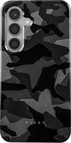 BURGA Telefoonhoesje voor Samsung Galaxy S24 - Schokbestendige Hardcase Hoesje - Night Black Camo