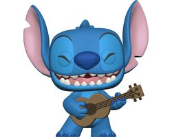 foto van Funko Pop! Disney - Stitch met Ukelele - Lilo & Stitch Figuur  - 9cm