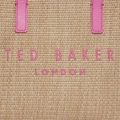 Ted Baker - Paolina Faux Raffia Small Icon Bag Bright Pink