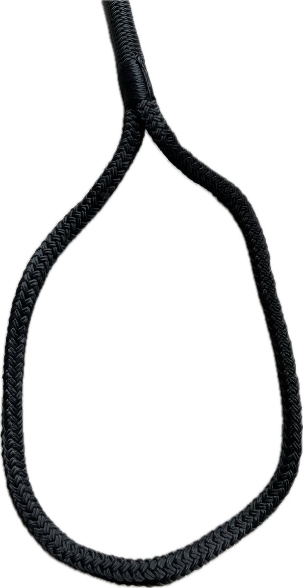 Landvast Luxe Polypropyleen 16mm x 9m met oog - zwart