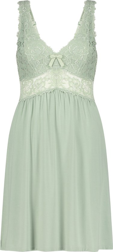 Hunkemöller Korte slipdress Negligé Nora Lace - zwart - Maat S