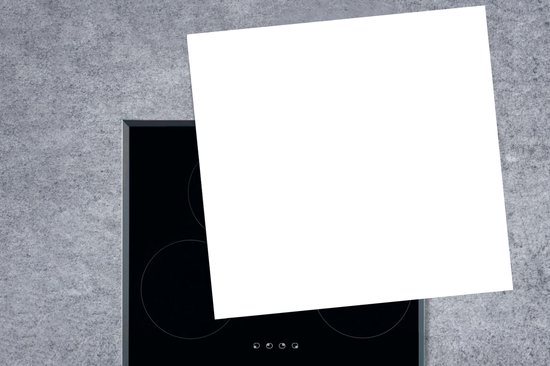 KitchenYeah® Inductie beschermer 58x59 cm - Wit - Kleuren - Neutraal - Kookplaataccessoires - Afdekplaat voor kookplaat - Inductiebeschermer - Inductiemat - Inductieplaat mat